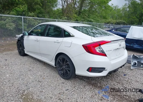 2020 Honda Civic Sport из США, поврежденный, VIN 19XFC2F80LE027799